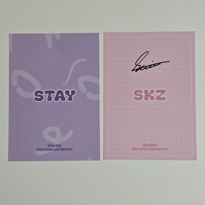 Stray Kids 2024 日本年曆明信片🅰️🅱️版🐶昇玟