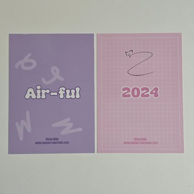 Stray Kids 2024 日本年曆明信片🅰️🅱️版🦊I.N 精寅