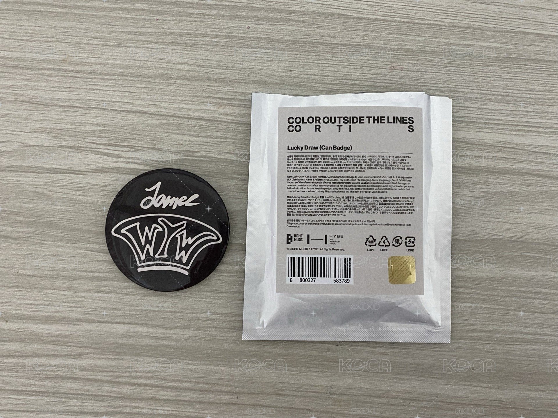 迷一 JAMES 手繪徽章