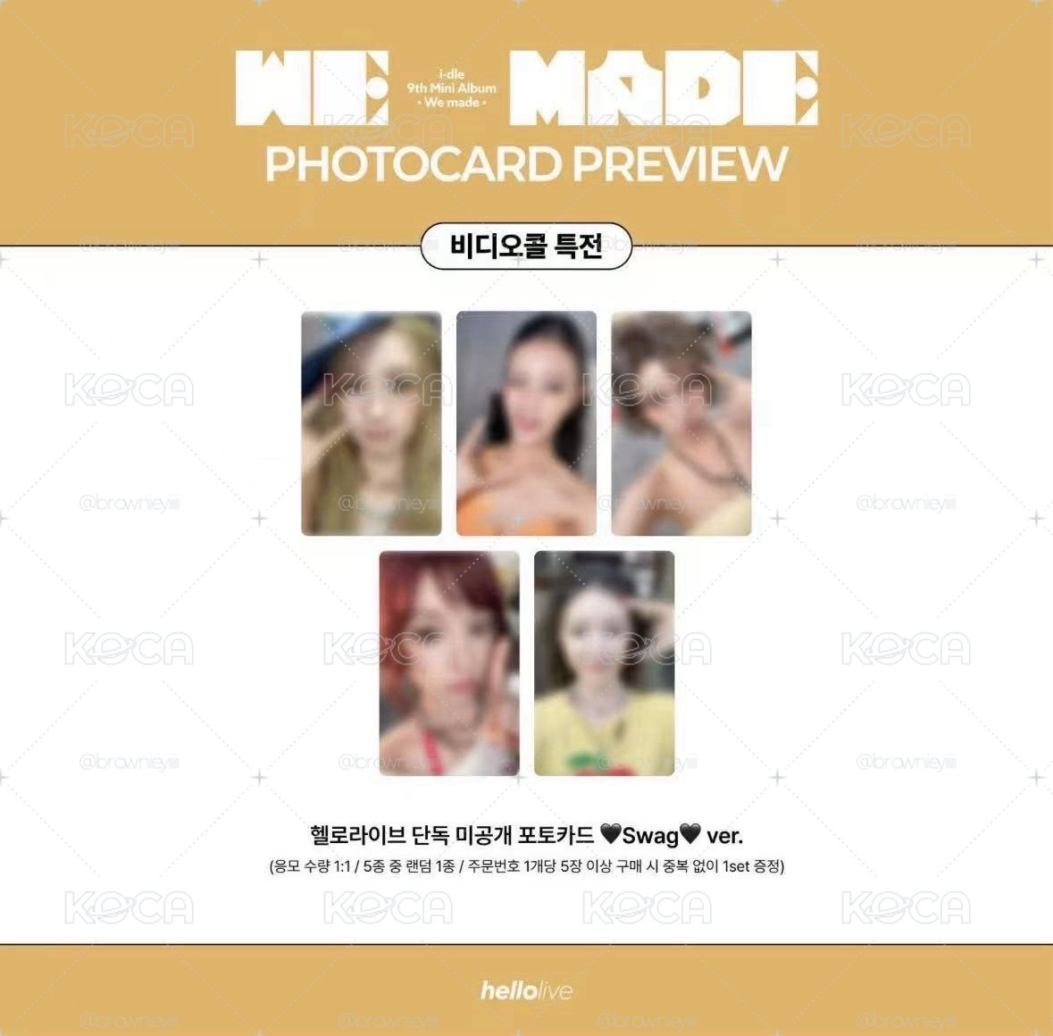 I-dle we made hl 2.0 簽售卡