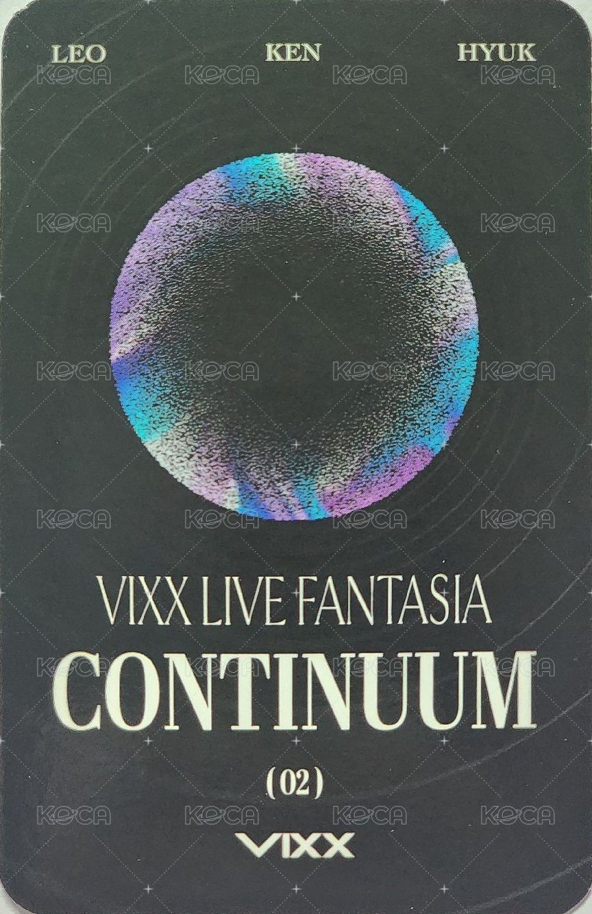 正規演唱會《CONTINUUM》 隨機卡 編號02 背面