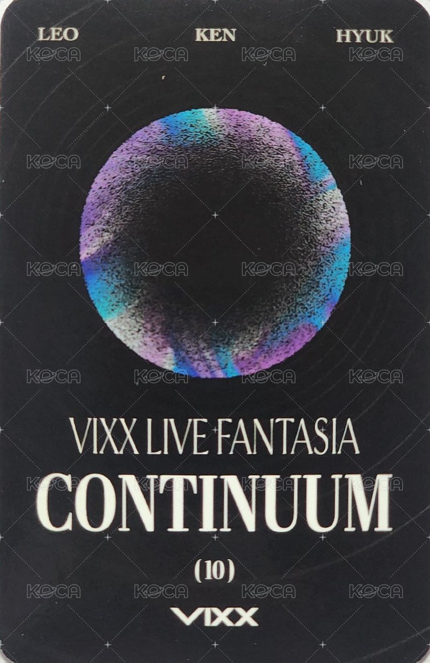 正規演唱會《CONTINUUM》 隨機卡 編號11 背面