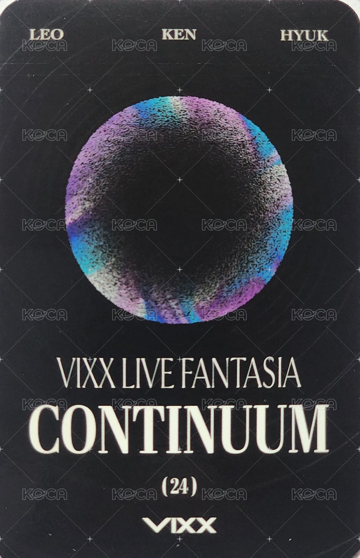 正規演唱會《CONTINUUM》 隨機卡 編號24 背面