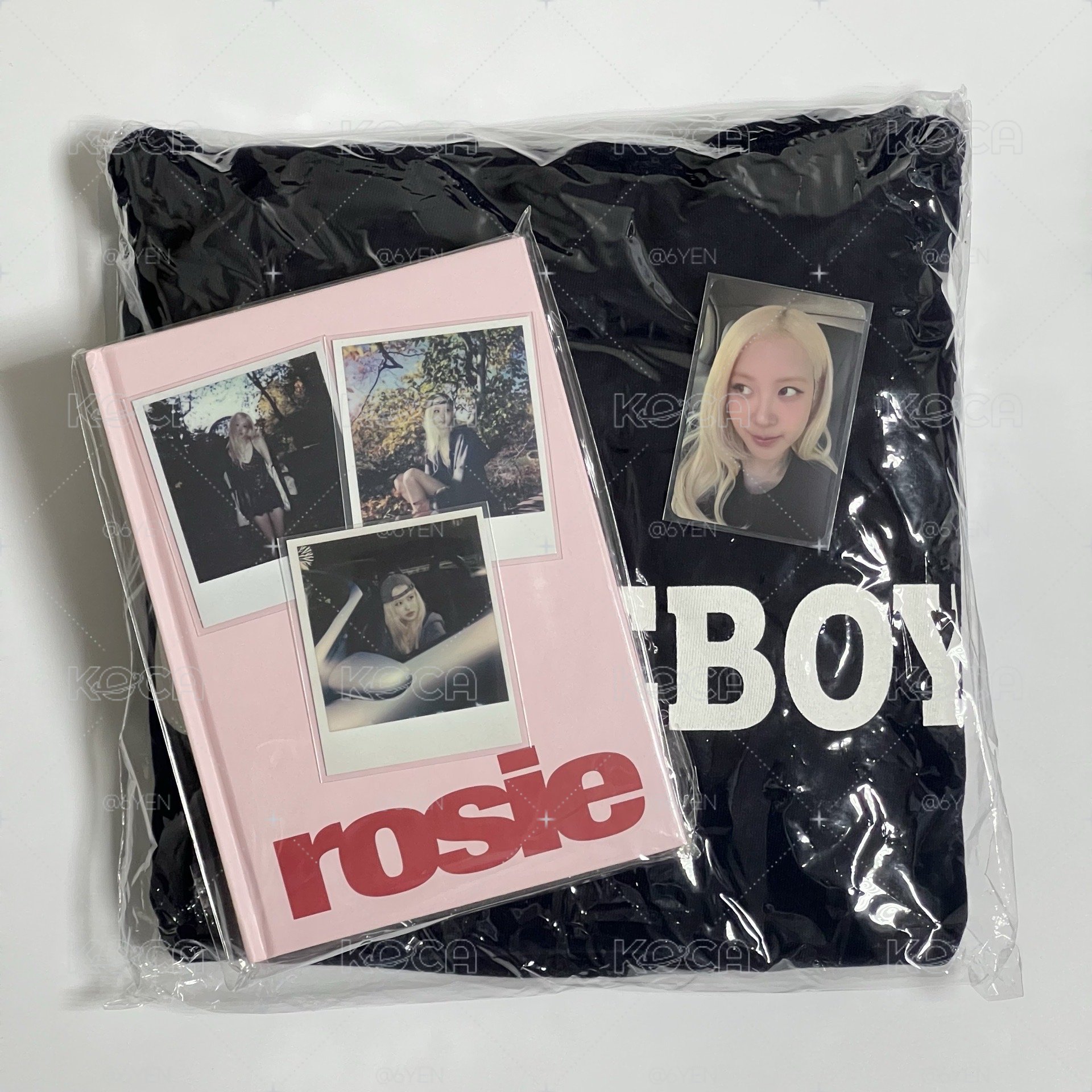 ROSÉ｜台北快閃周邊｜帽T 日記本 滿額卡