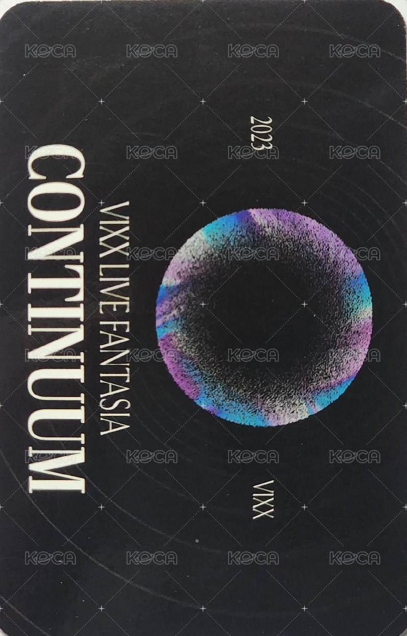 正規演唱會《CONTINUUM》 隨機卡 刮刮樂卡 背面