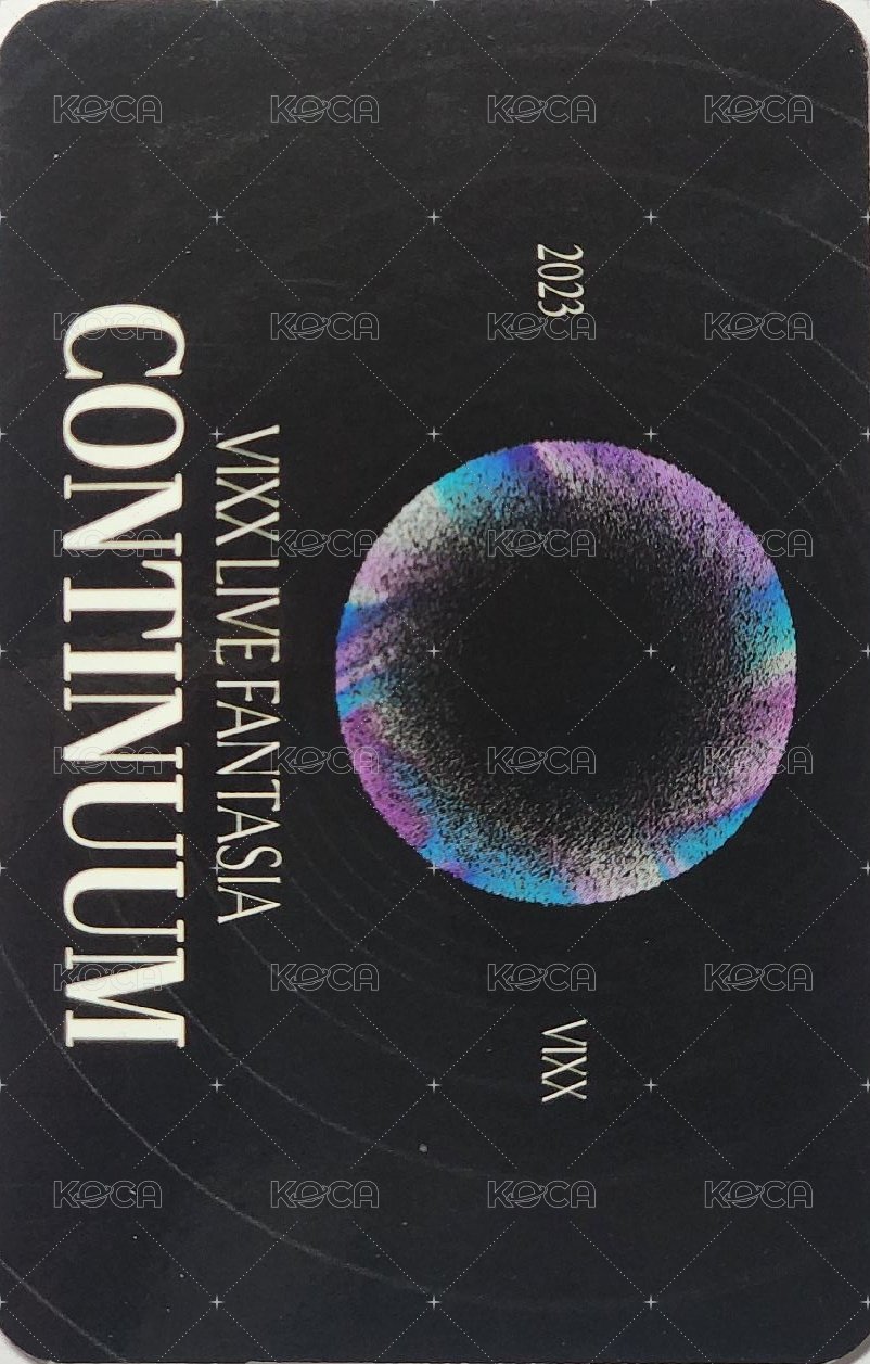正規演唱會《CONTINUUM》 隨機卡 刮刮樂卡 背面