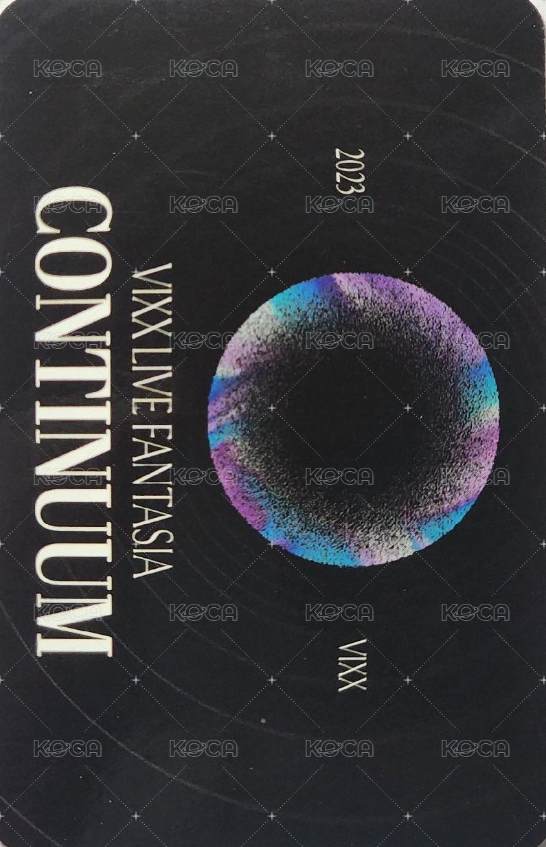 正規演唱會《CONTINUUM》 隨機卡 刮刮樂卡 背面