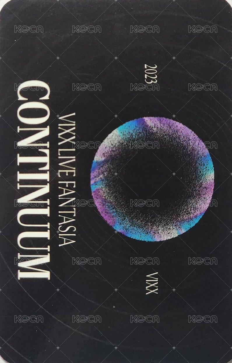 正規演唱會《CONTINUUM》 隨機卡 刮刮樂卡 背面