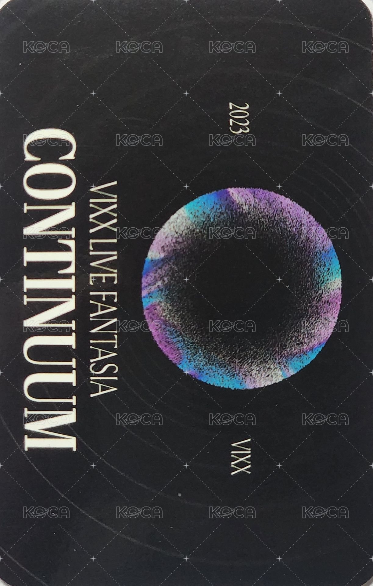 正規演唱會《CONTINUUM》 隨機卡 刮刮樂卡 背面