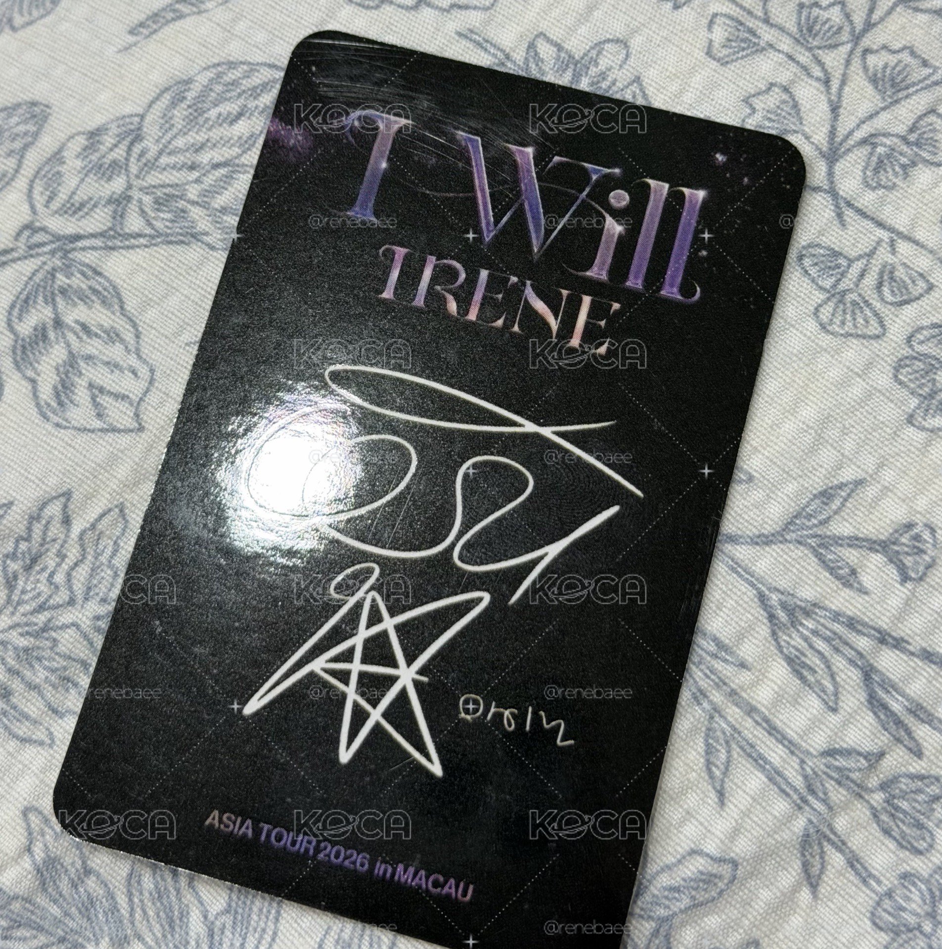 IRENE I WILL 澳門入場卡