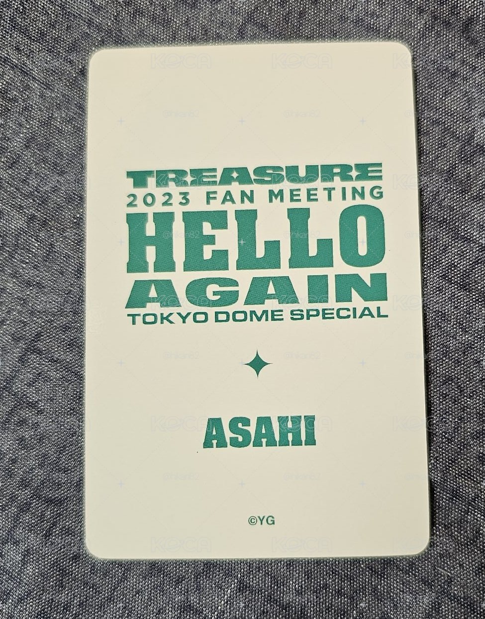 TREASURE【2023 TREASURE FAN MEETING~HELLO AGAIN~】ASAHI 