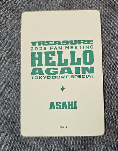 TREASURE【2023 TREASURE FAN MEETING~HELLO AGAIN~】ASAHI 