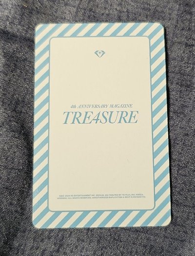 TREASURE 4th ANNIVERSARY MAGAZINE ASAHI 