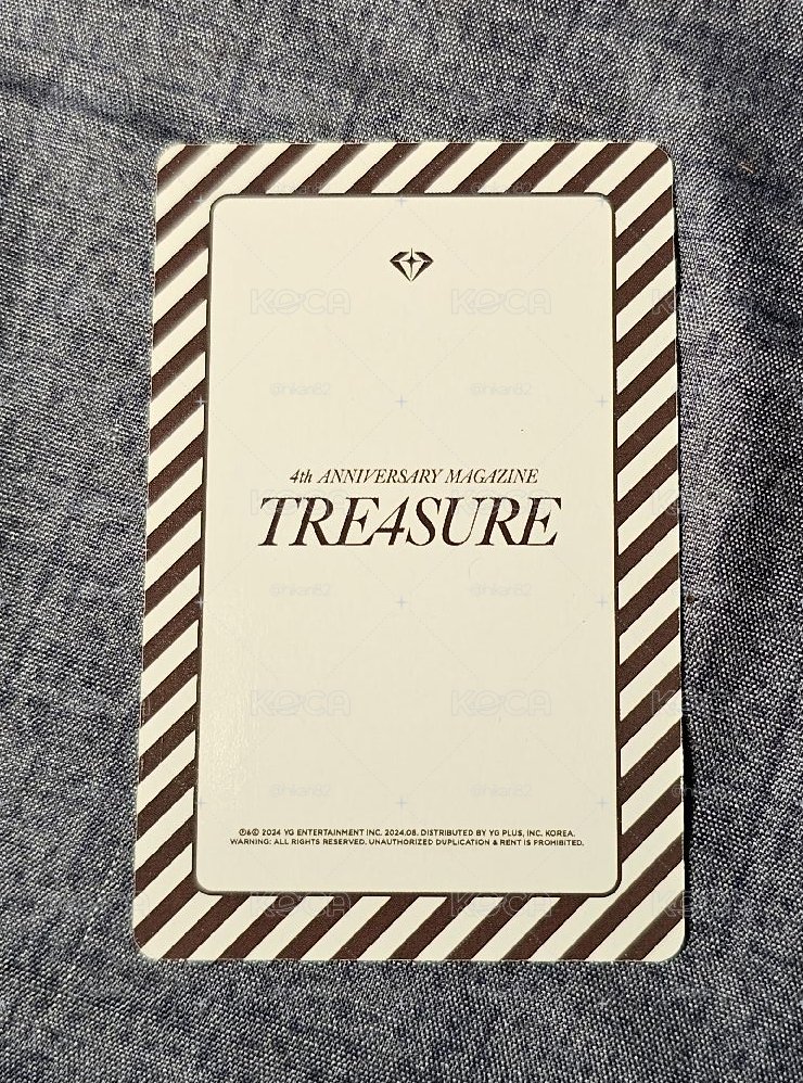 TREASURE 4th ANNIVERSARY MAGAZINE ASAHI 