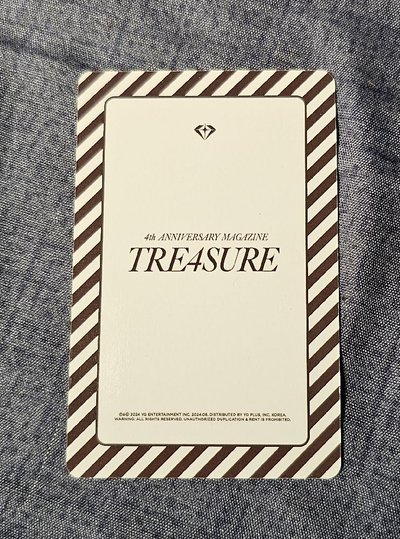 TREASURE 4th ANNIVERSARY MAGAZINE ASAHI 