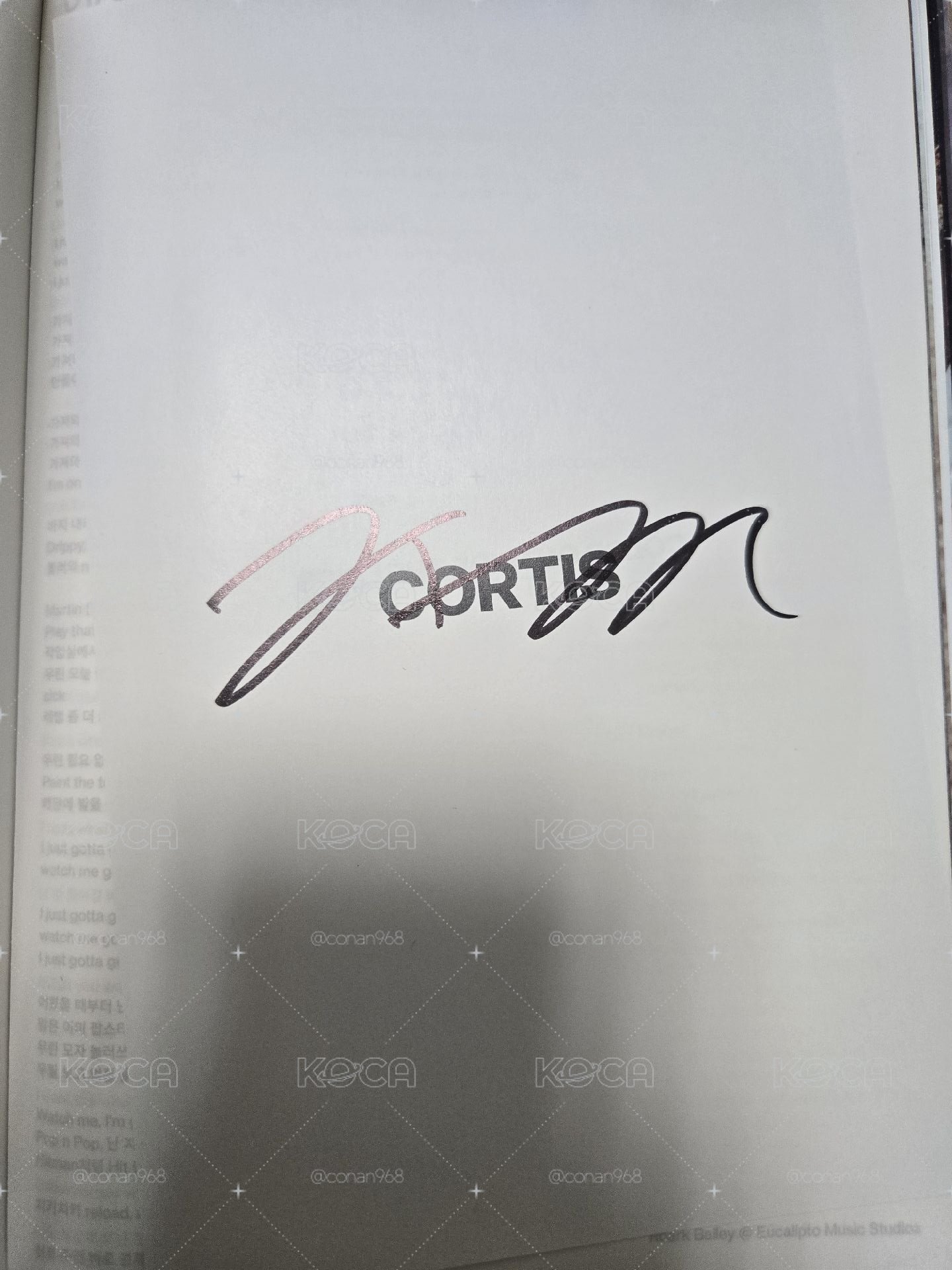 cortis 迷一 JUHOON親簽