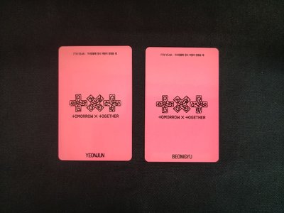 TXT 迷你八輯 日咖 PB版 特典 小卡 然竣 杋圭