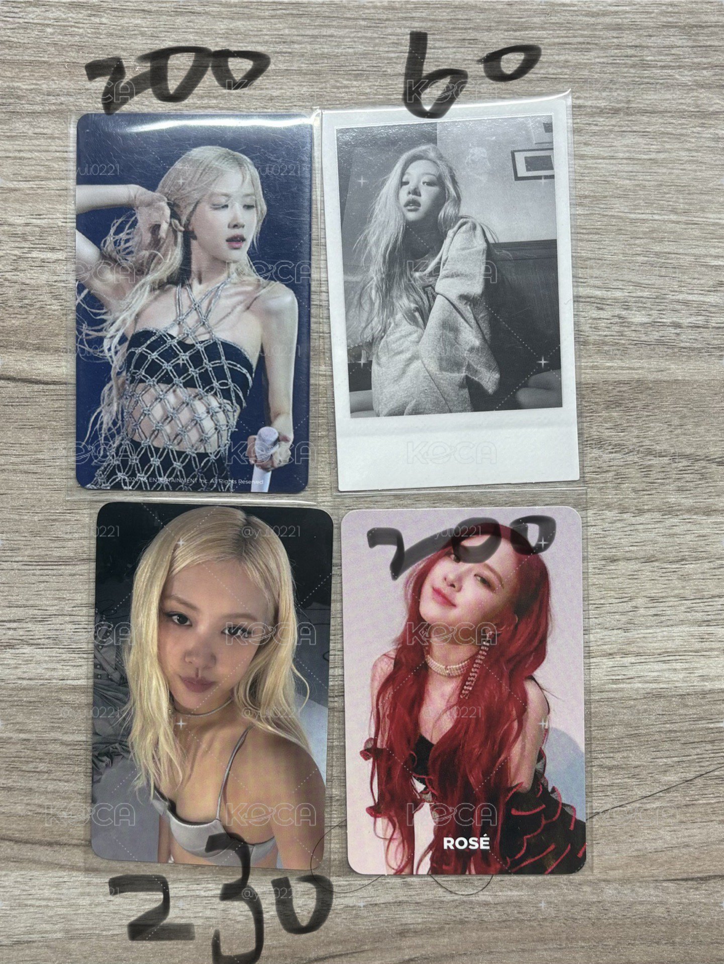 Rosé小卡和卡套
