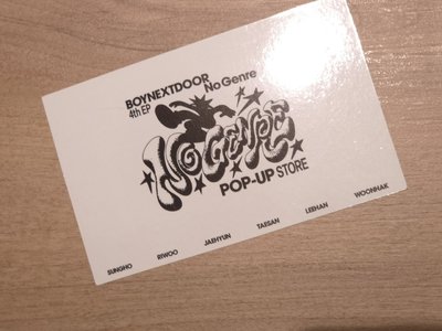 Riwoo No Genre km 台北線下快閃 滿額卡 二宮格