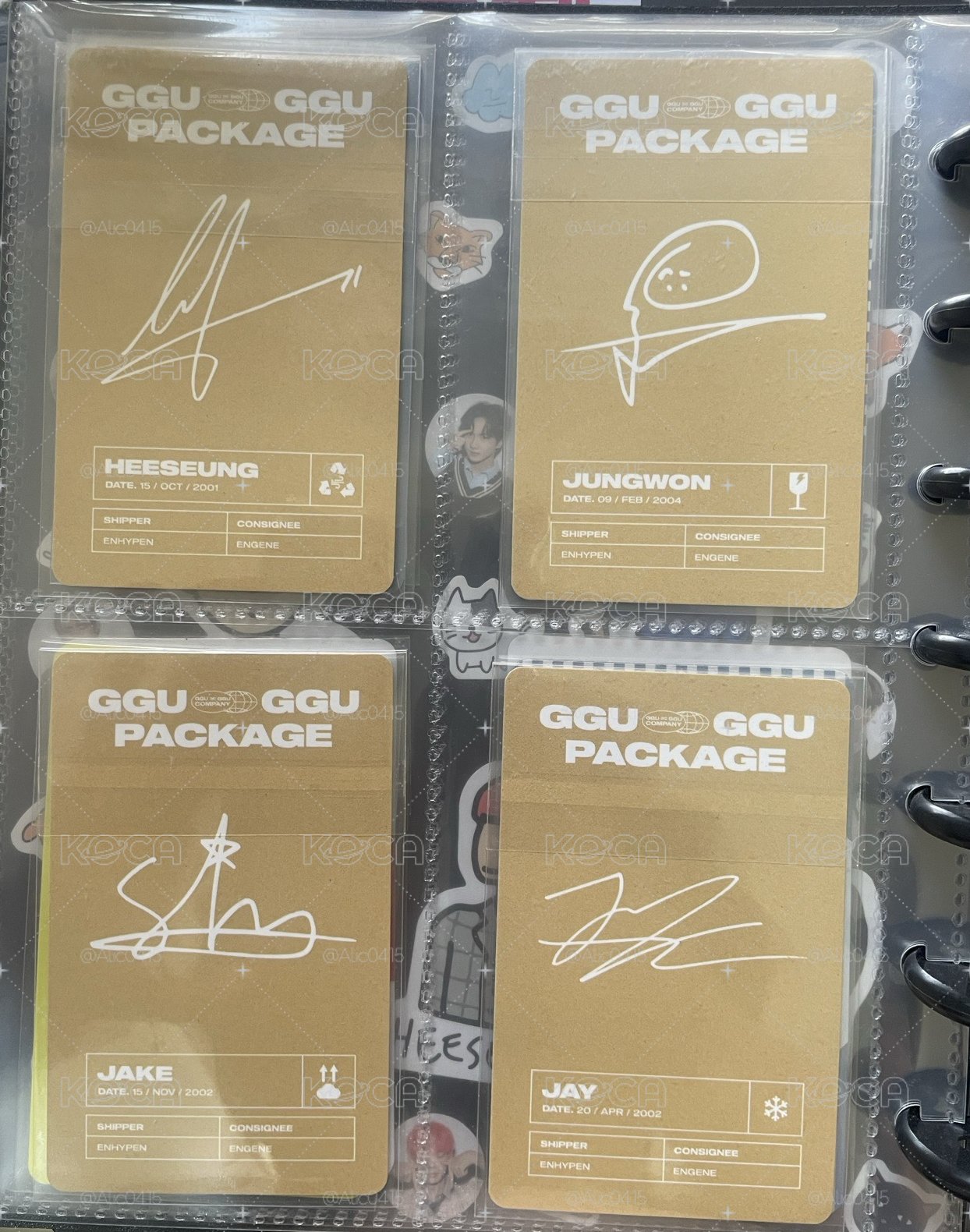 ENHYPEN GGU GGU PACKAGE 固卡、隨機卡
