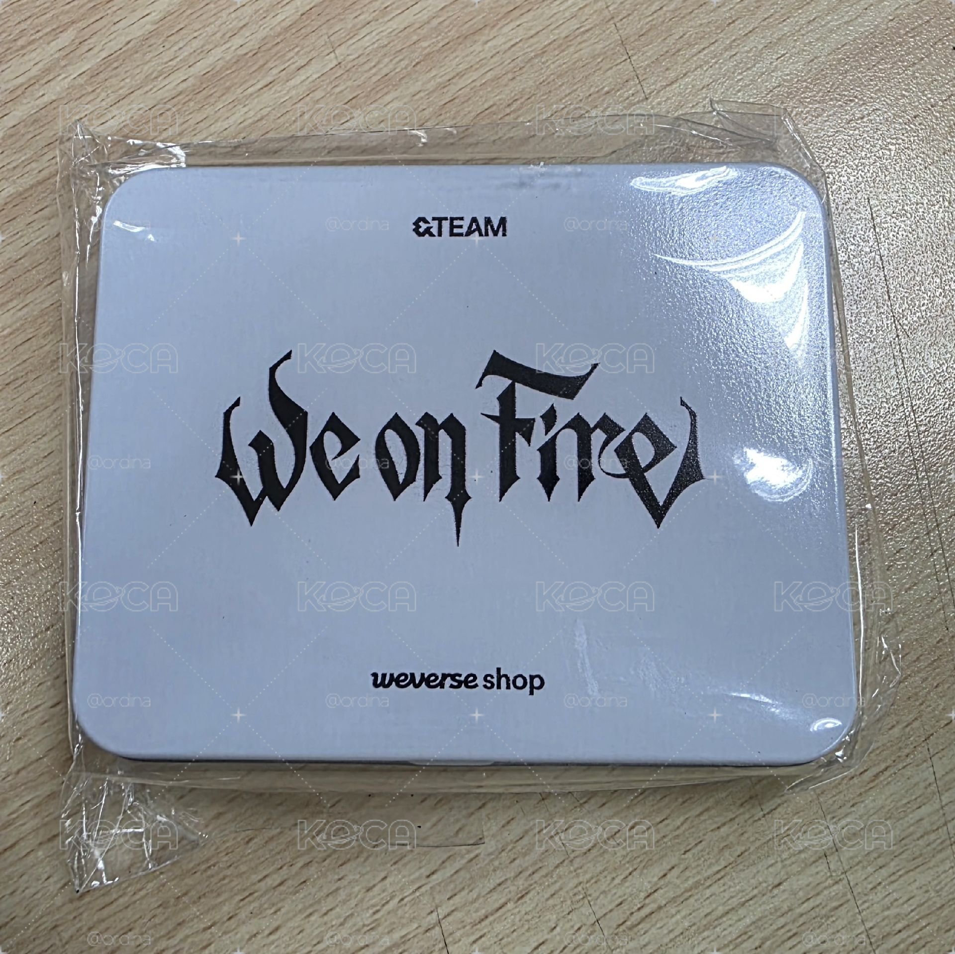 ＆TEAM We on Fire Weverse特典 鐵盒