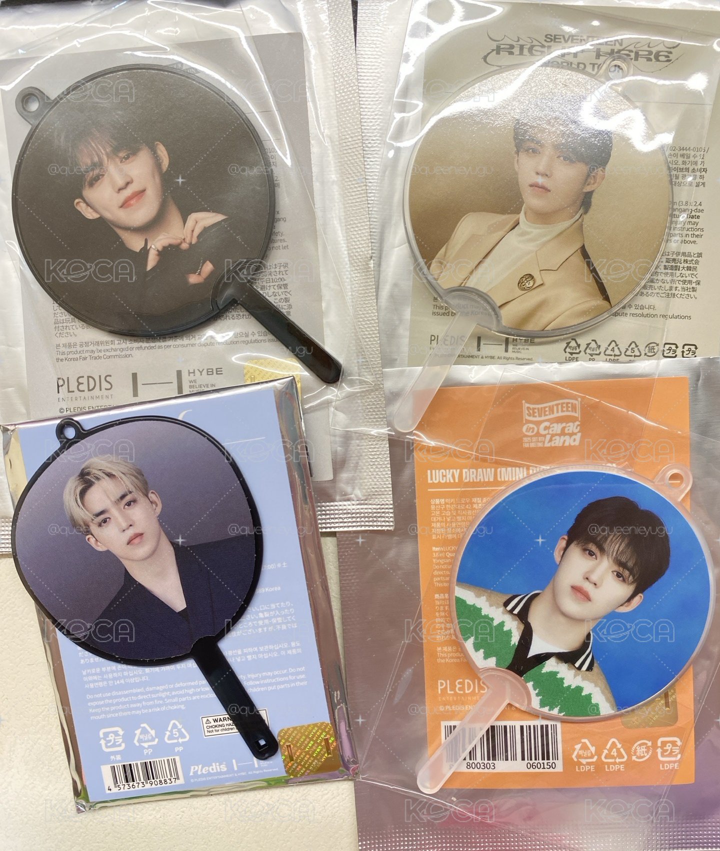 全新 僅拆檢 現貨 seventeen scoups 崔勝喆 喆 小扇 小手燈