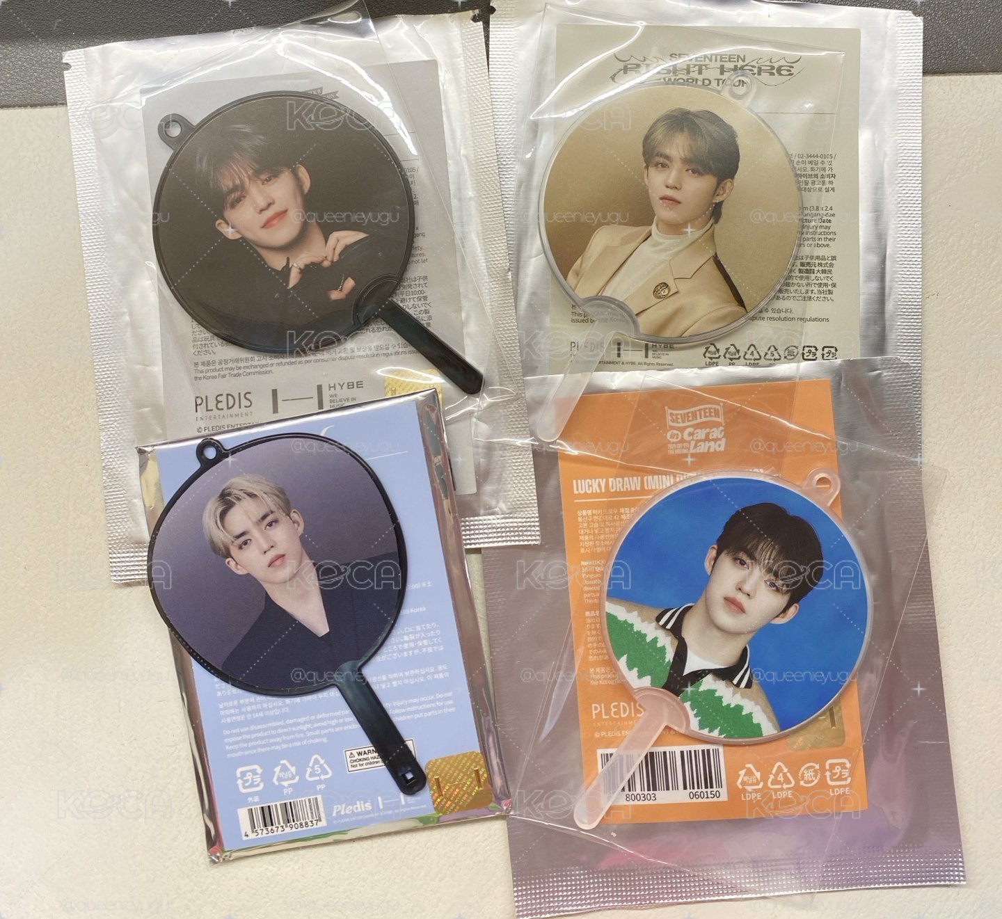 全新 僅拆檢 現貨 seventeen scoups 崔勝喆 喆 小扇 小手燈