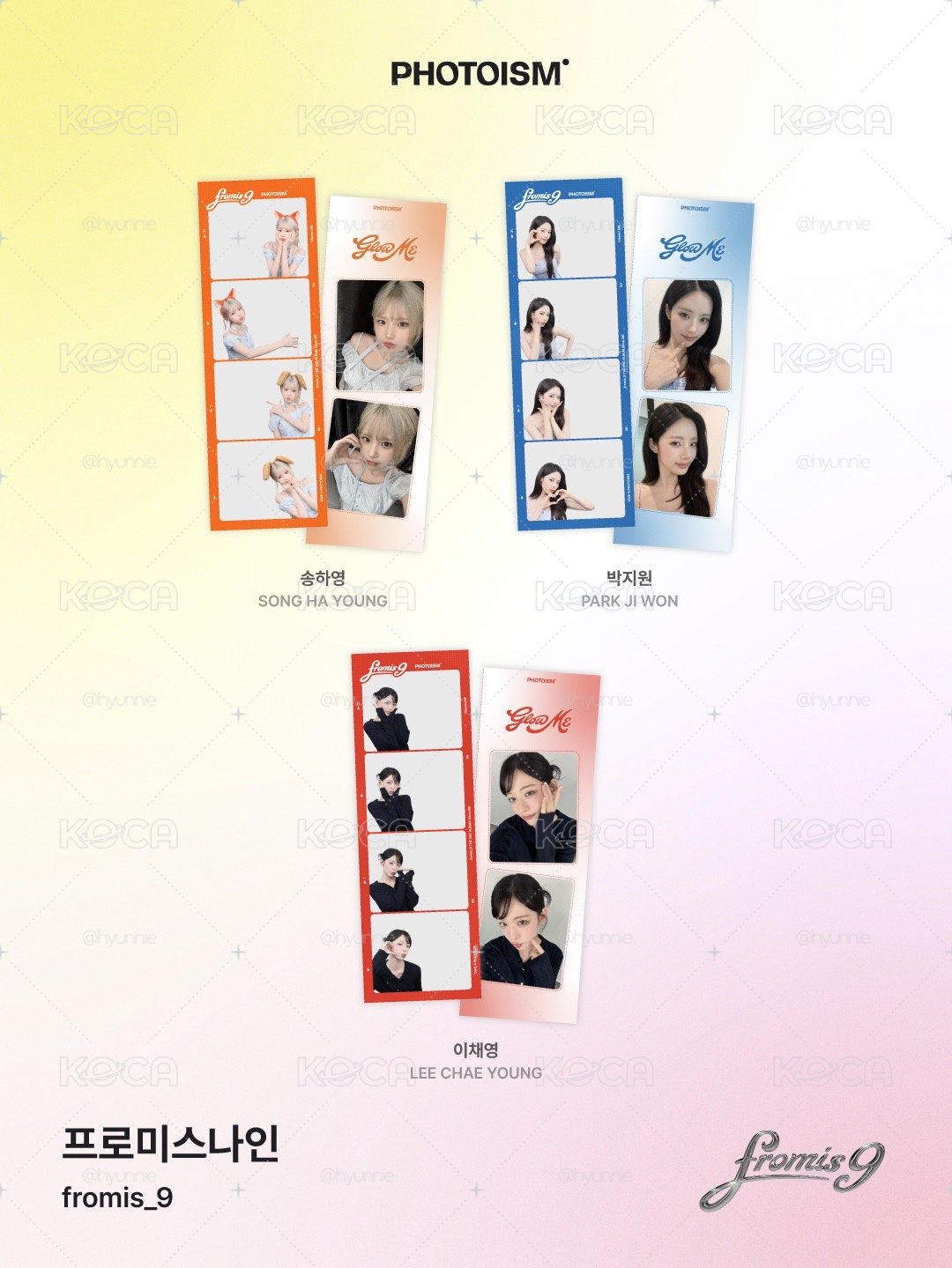 PHOTOISM X Fromis_9 人生四格空拍代印 📸