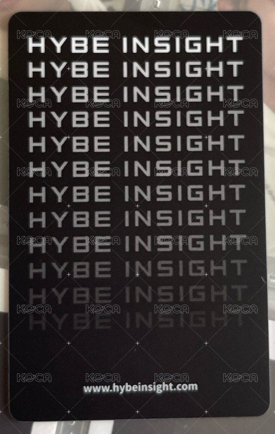 正一 幸運卡 hybe insight幸運卡 背面