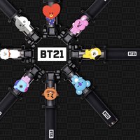 BT21 拍照道具 自拍棒