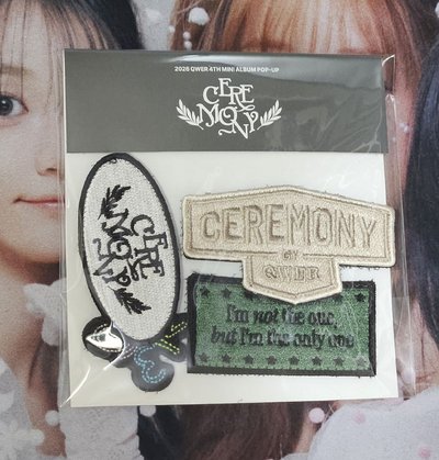 QWER 快閃店 刺繡貼 