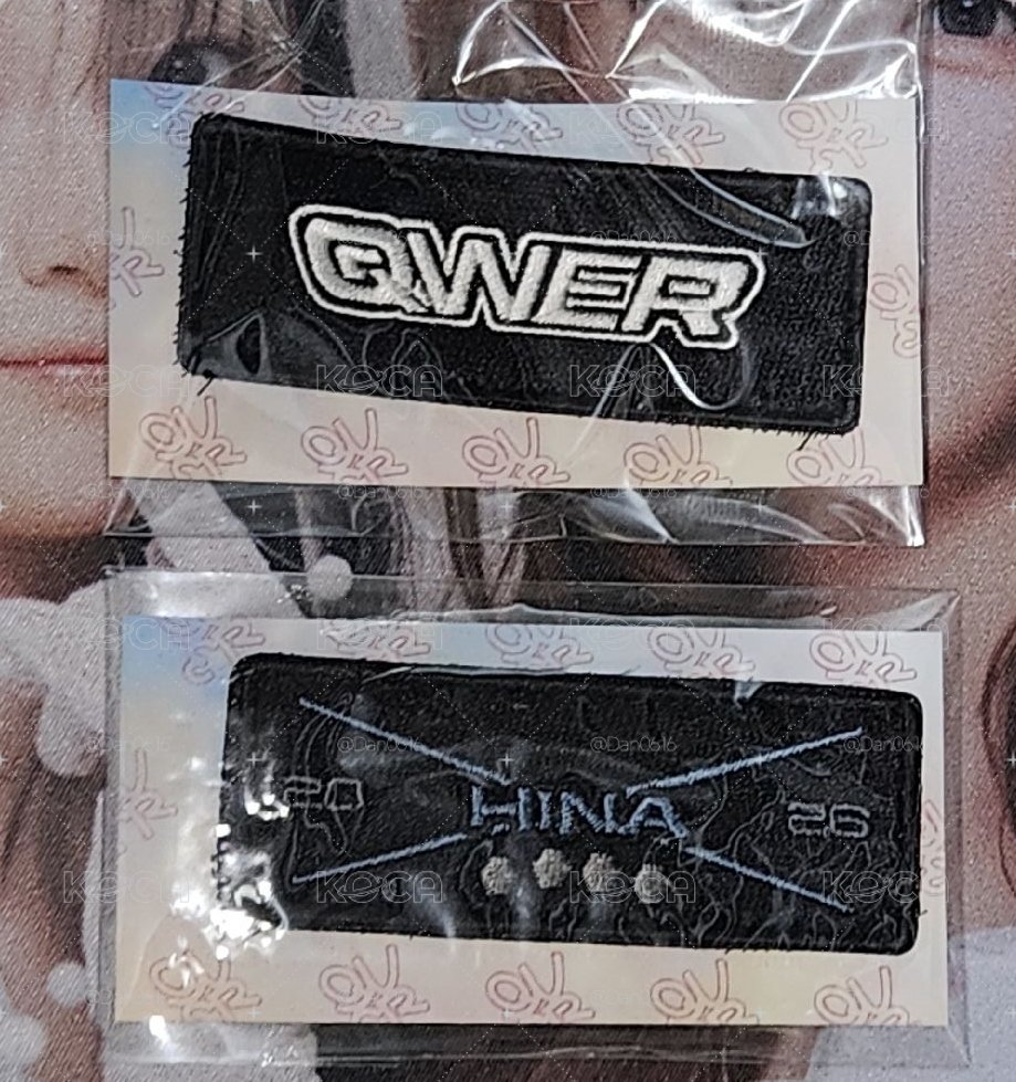 QWER 韓安風衣外套布章 QWER款 HINA款