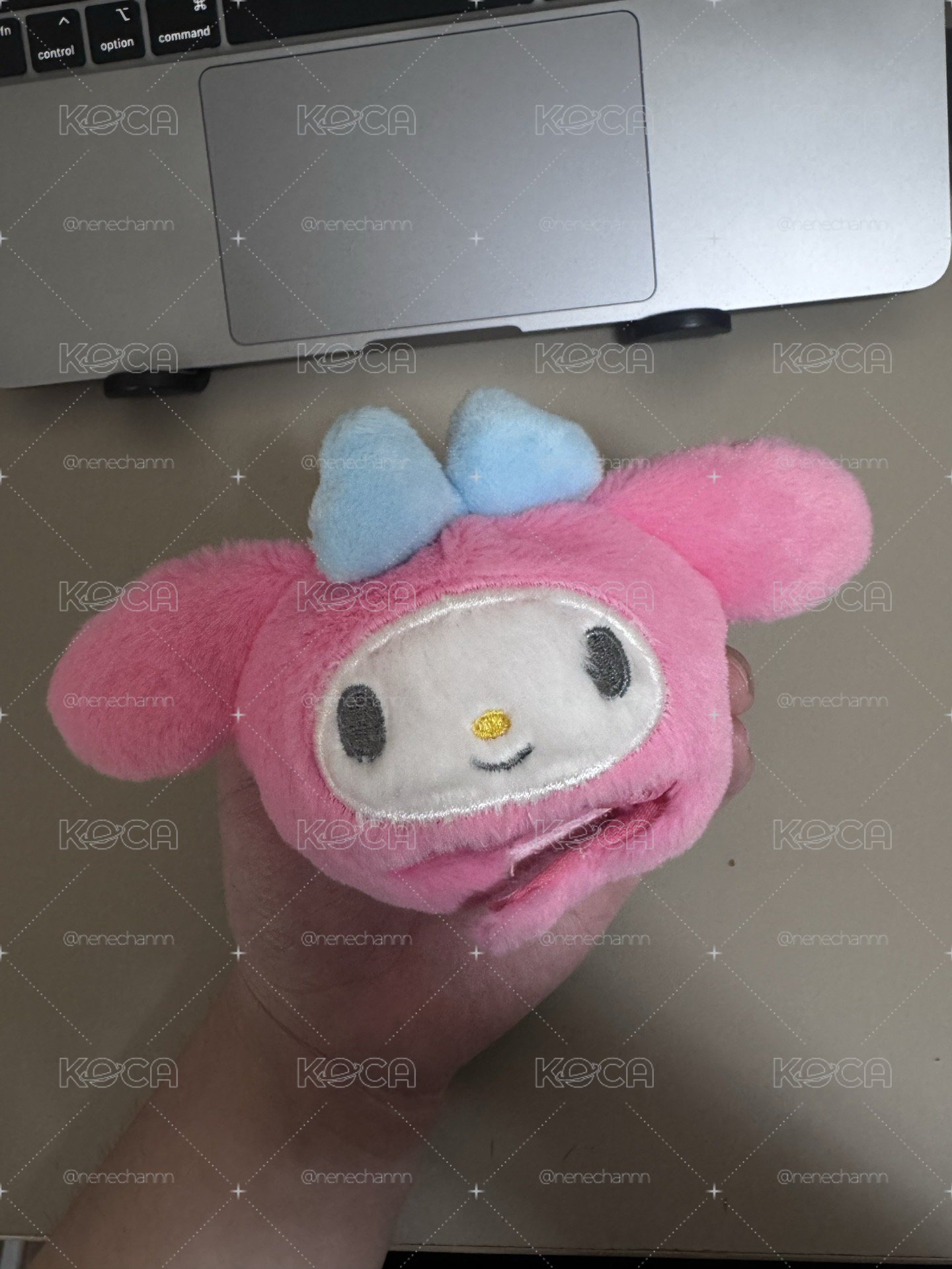 美樂蒂頭套吊飾 三麗鷗