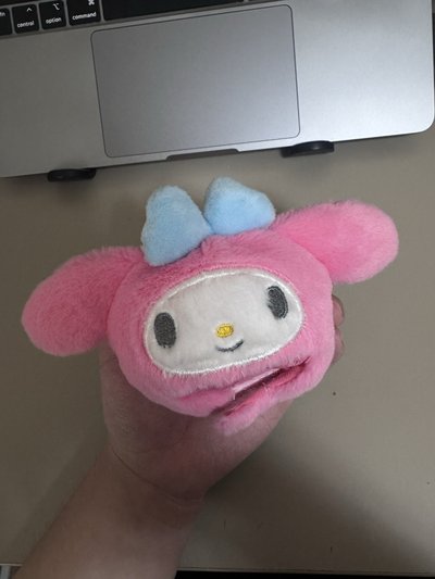 美樂蒂頭套吊飾 三麗鷗