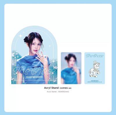 預購 hearts2hearts the chase 中區周邊 壓克力流沙立牌