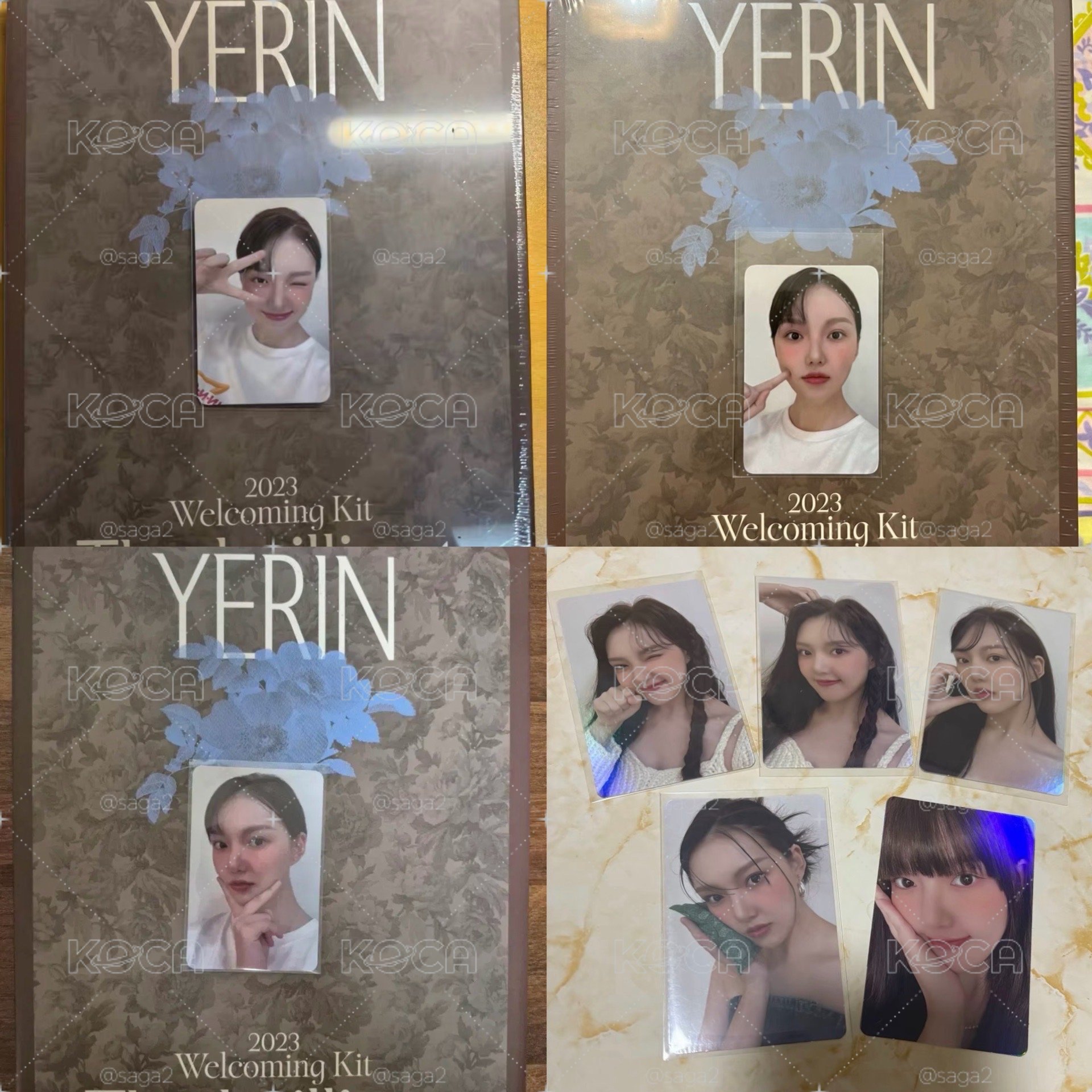 代購 Yerin 2023 年曆 台曆 年曆卡 台曆卡 小卡 k4 ktown4u 特典卡 透卡