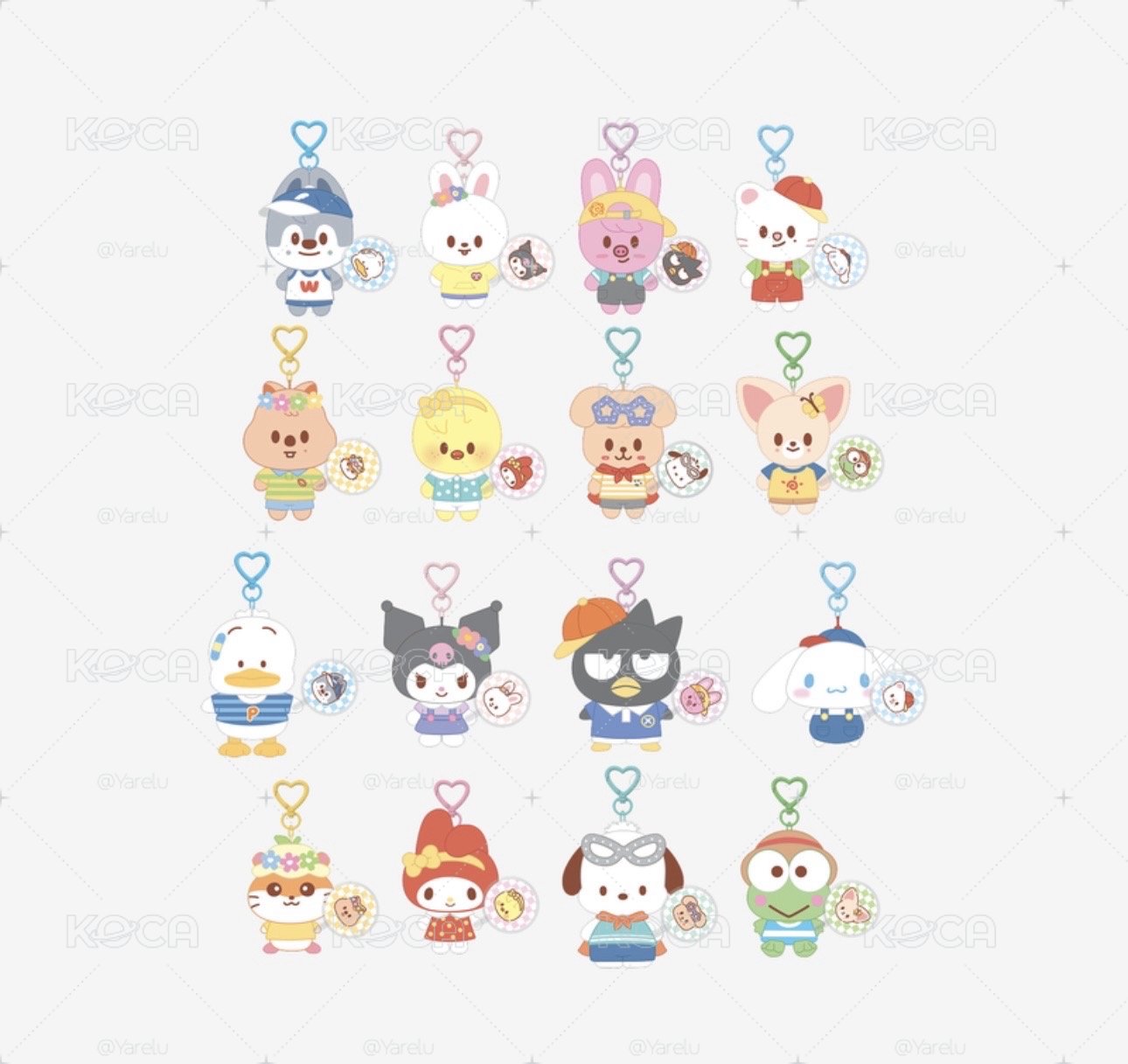 SKZOO X SANRIO 10cm 吊飾娃