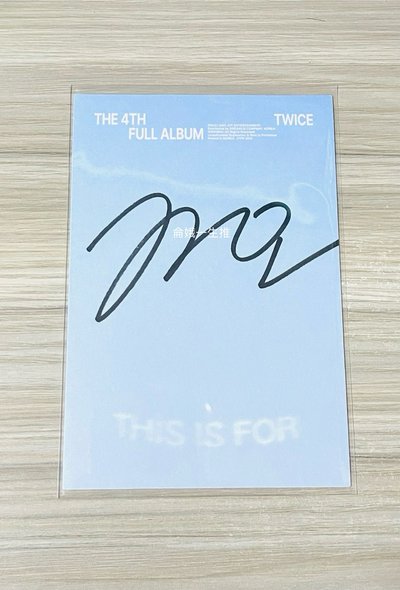 TWICE正規四 THIS IS FOR MOMO親簽明信片
