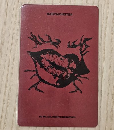=角=babymonster psycho卡套卡/周邊卡