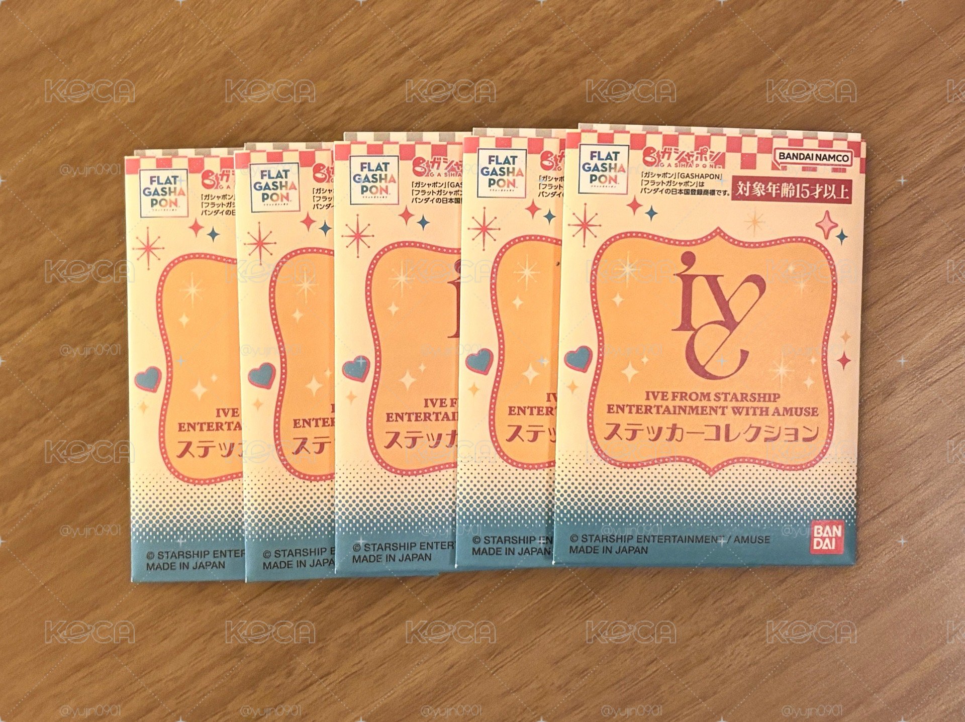 IVE 萬代貼紙 員秋栗瑞