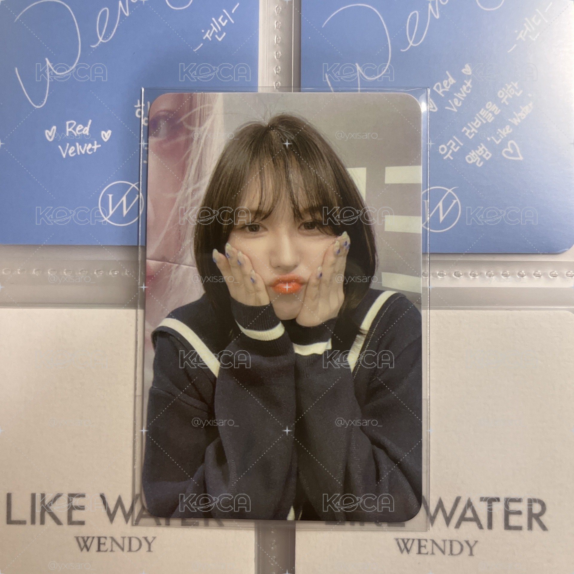 Wendy｜Like Water yzy 1.0 簽售卡 