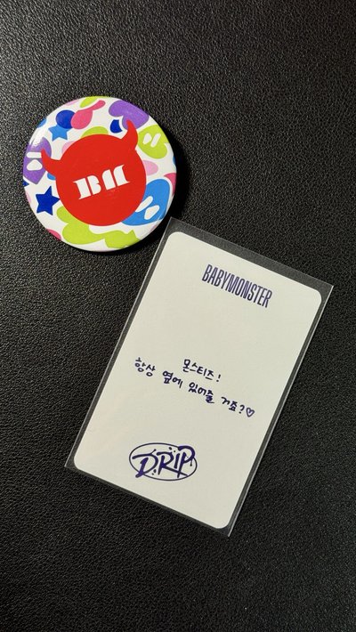 DRIP k4 團封預售 特典卡 