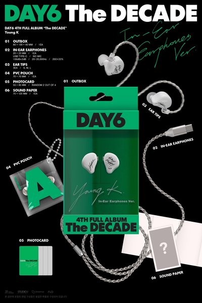 Day6 THE DECADE In-Ear Earphones Ver