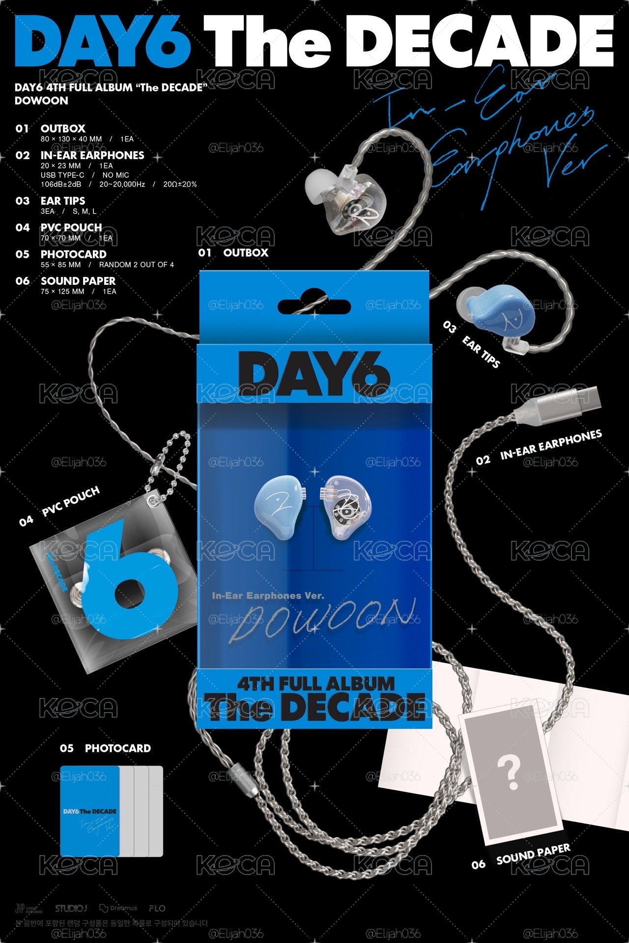 Day6 THE DECADE In-Ear Earphones Ver
