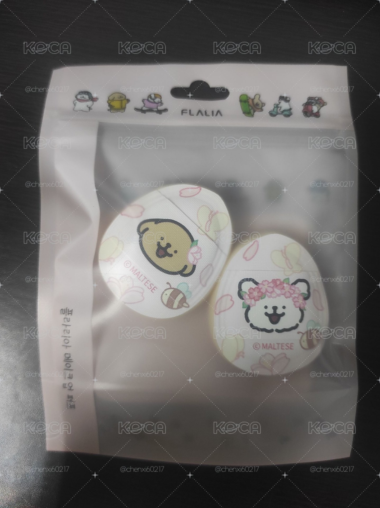 MALTESE 韓國線條小狗 |  FLALIA | 手指粉撲