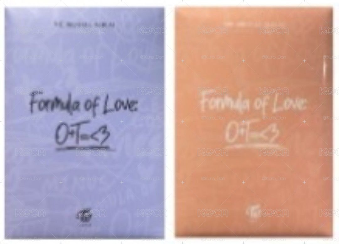 formula of love 預售禮整組10張含殼