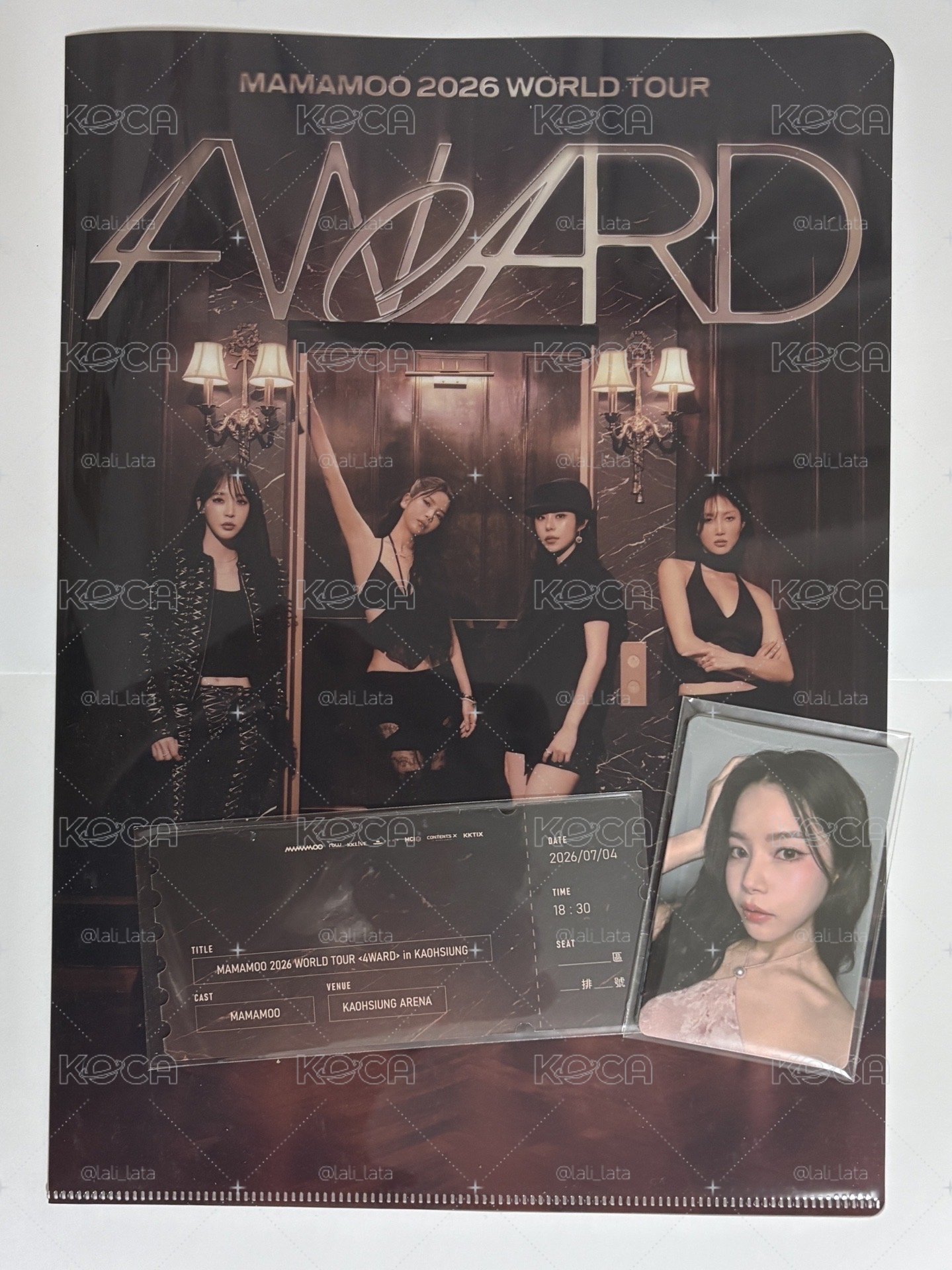 Mamamoo 7/4 高雄演唱會 4ward 入場禮+福利