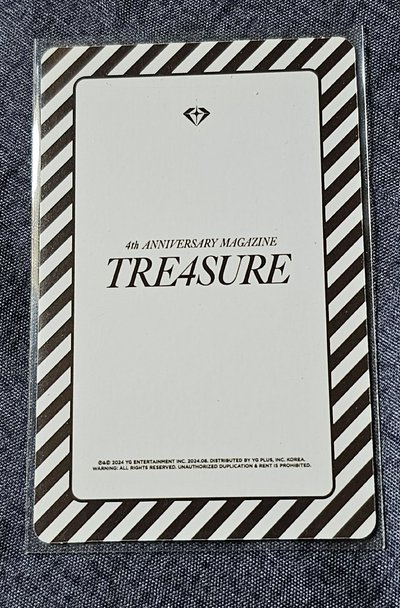 TREASURE 4th ANNIVERSARY MAGAZINE YOSHI 🐯