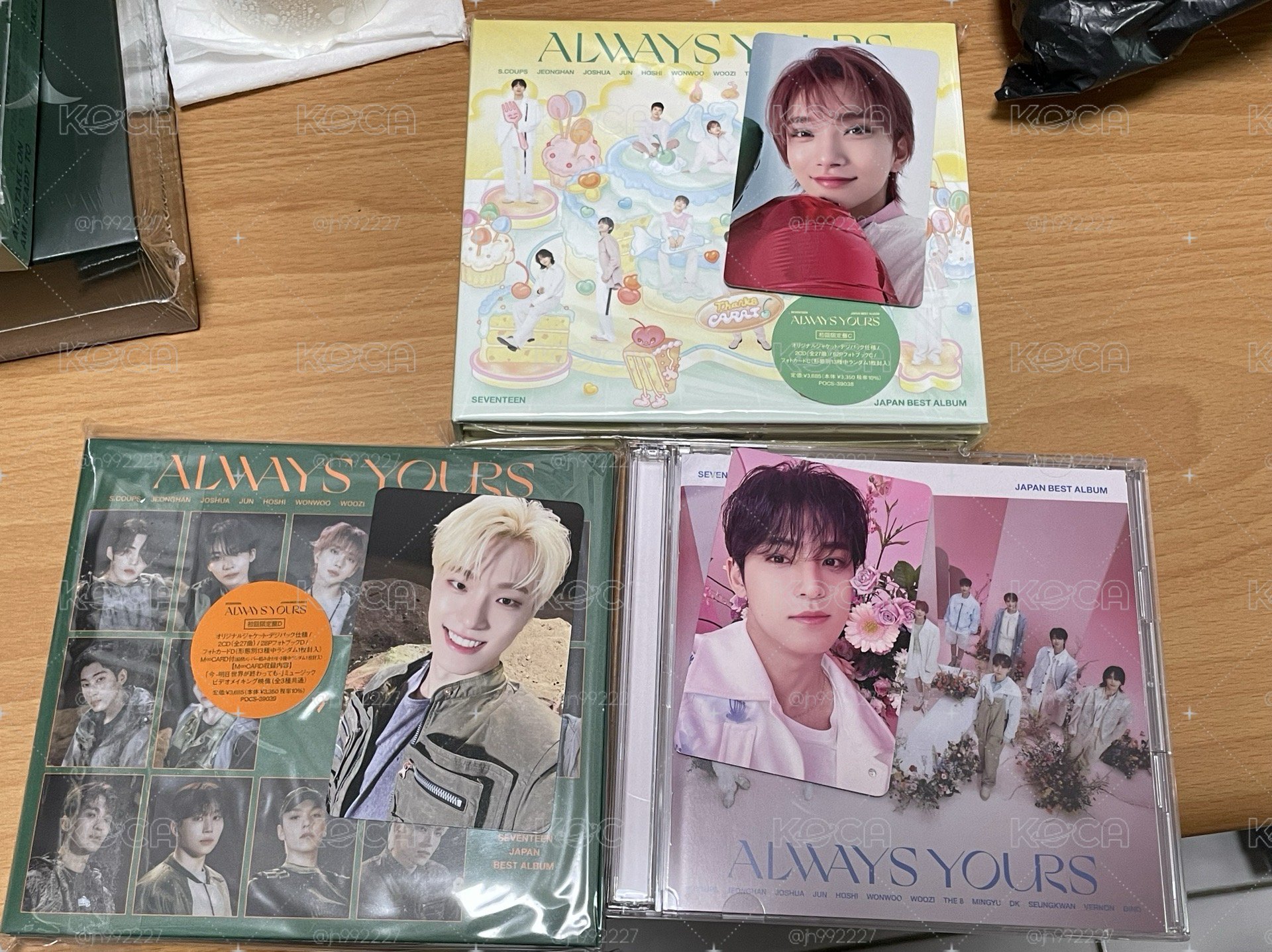 SEVENTEEN 「ALWAYS YOURS」【3形態（初回限定盤C・初回限定盤D・通常盤）セット】