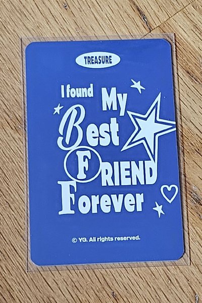 TREASURE BEST FRIEND FOREVER YOSHI 🐯